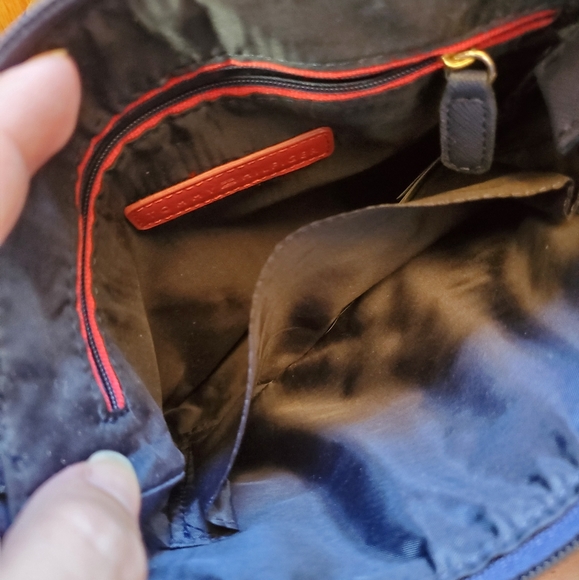 Small blue messenger bag - Picture 2 of 3